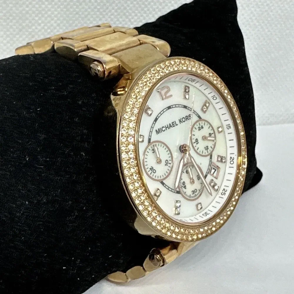 Michael Kors Parker MK5491 Women's Gold Stainless Steel Analog Dial Watch NUL32